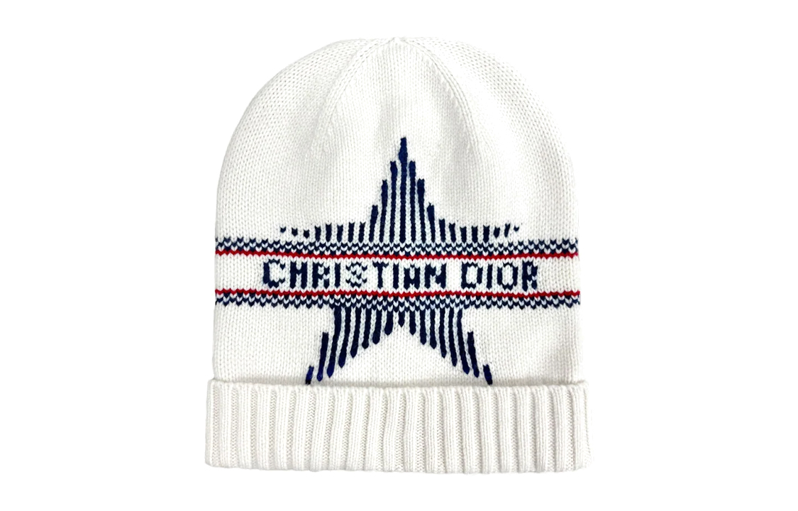DIOR Wool, Cashmere Beanies Unisex White