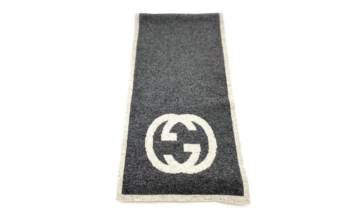 GUCCI Knit Scarves Women's Gray