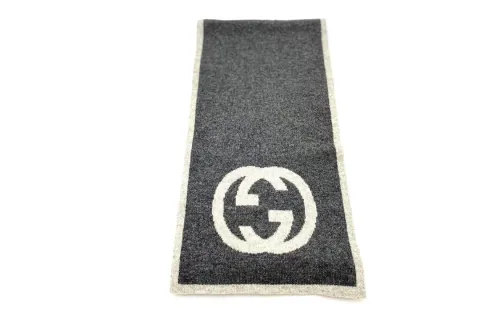 GUCCI Knit Scarves Women's Gray