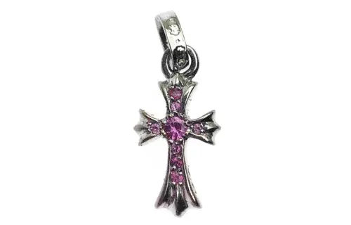 Chrome Hearts 2000s cross sapphire pendant