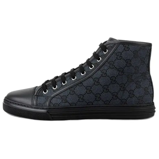GUCCI GG Canvas High Top Sneakers Grey