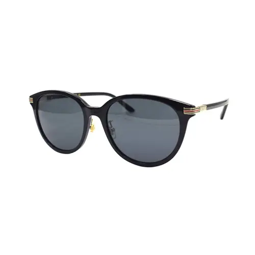 logo-engraved round-frame sunglasses