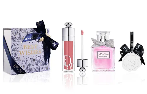 Dior Dior's new alluring lip plumping perfume, flowery red lips, blue elegant butterfly and bird gift box, enhances complexion.