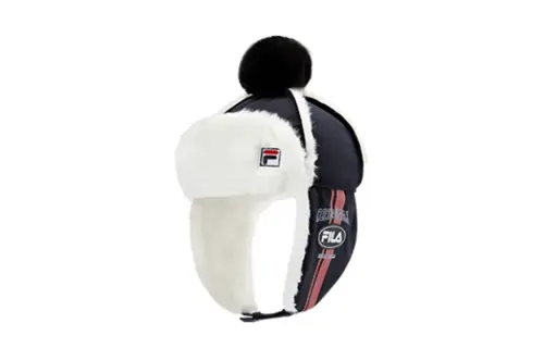 FILA Cotton, Polyester Trapper Hats Kids' Black/Pink