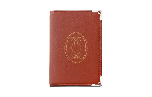 CARTIER Must De Cartier Calfskin Wallet Women's Terracotta