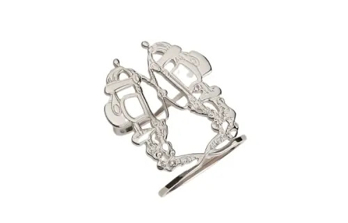 HERMES Palladium Plated Brass Accessories Unisex Silver