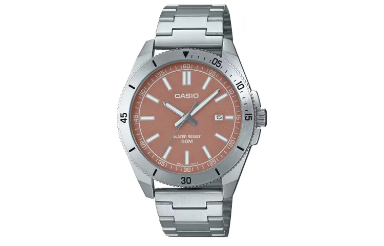 CASIO Unisex Standard Series Pink Watch MTP-B155D-5EV