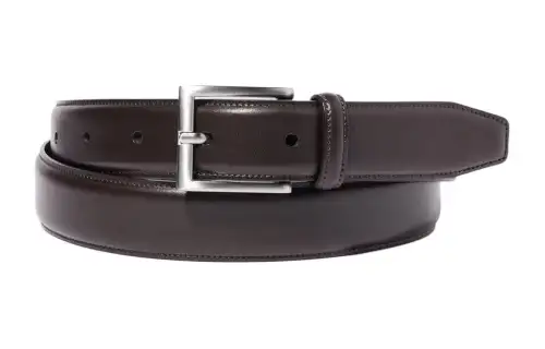 UNIQLO Solid Color Design Pin Buckle Men's Dark Umber Width 3CM