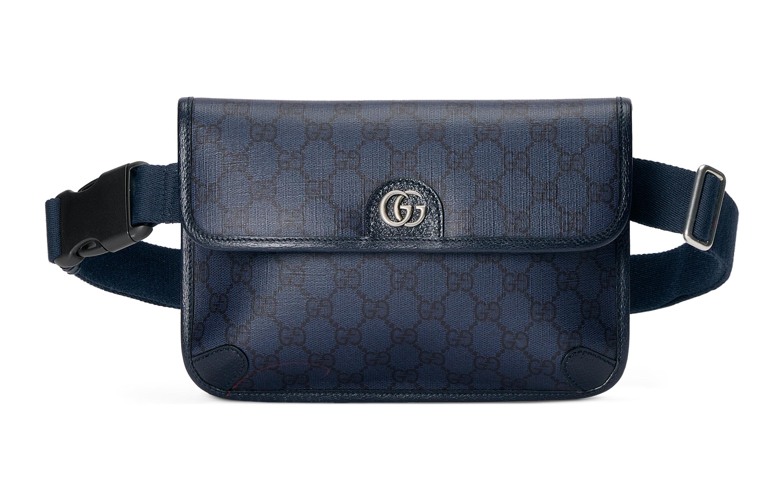 Мужская сумка Gucci Ophidia G (сине-черная)