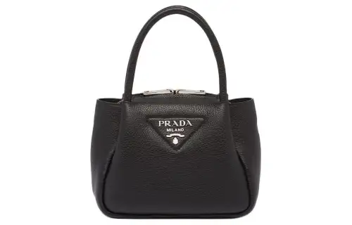 PRADA Leather Shoulder Bag, Crossbody Bag, Handbag Mini Women's Black