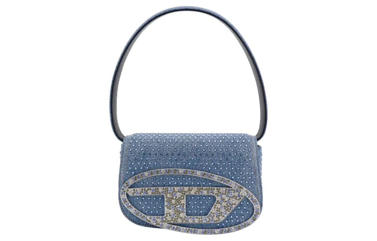 DIESEL Denim Handbag, Shoulder Bag Women's Blue