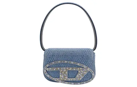 DIESEL Denim Handbag, Shoulder Bag Women's Blue