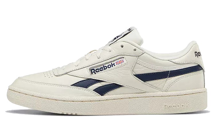 Reebok Club C Series Revenge Mu low-top sneakers, same style for men and women, white navy