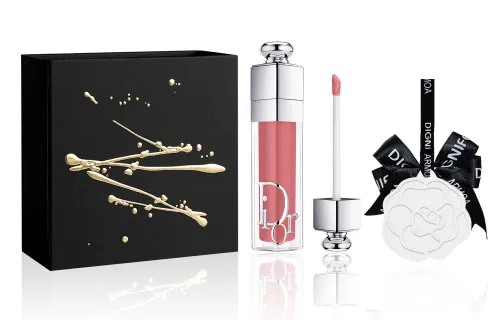 DIOR Lip gloss, perfume, diffuser, fashionable incense stone, gift box, makeup primer, shiny moisturizing set, lips volume enhancement