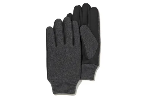 UNIQLO Knit Gloves Unisex Blue/Gray