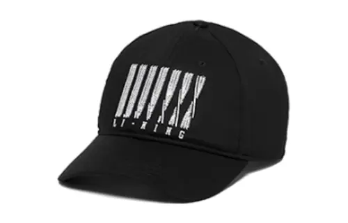 Li Ning China Culture Collection Embroidery Print Cotton, Elastane, Polyester Baseball Caps Unisex Black