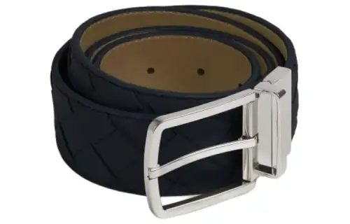 Bottega Veneta Intrecciato Reversible Buckled Belt