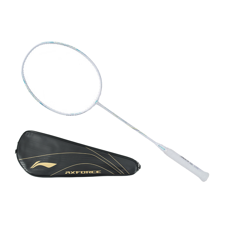 Li Ning Thunder 60 Badminton Rackets Offensive Type Heavy Head, Stiff Shaft Professional Single Racket White