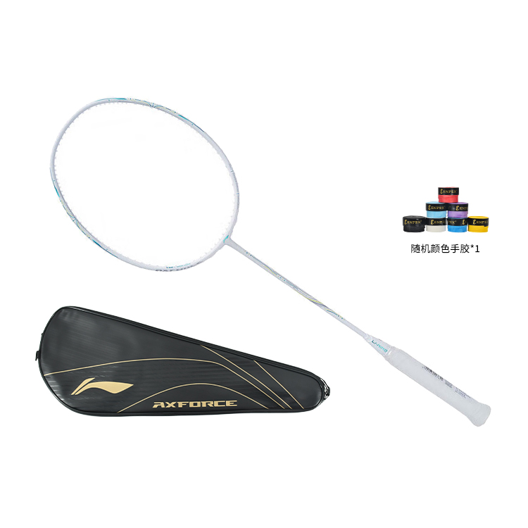 Li Ning Thunder 60 Badminton Rackets Offensive Type Heavy Head, Stiff Shaft Professional Single Racket White