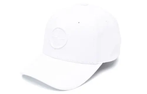 STONE ISLAND Junior Compass Motif Curved Peak Baseball Cap