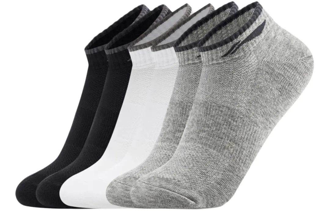 Li Ning Fitness Series Ankle Socks Unisex 6 Pack