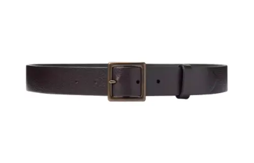 UNIQLO Button Detail Pin Buckle Leather Belts Men's Umber Width 3.8cm