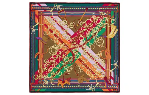 HERMES Scarves Unisex Multicolor