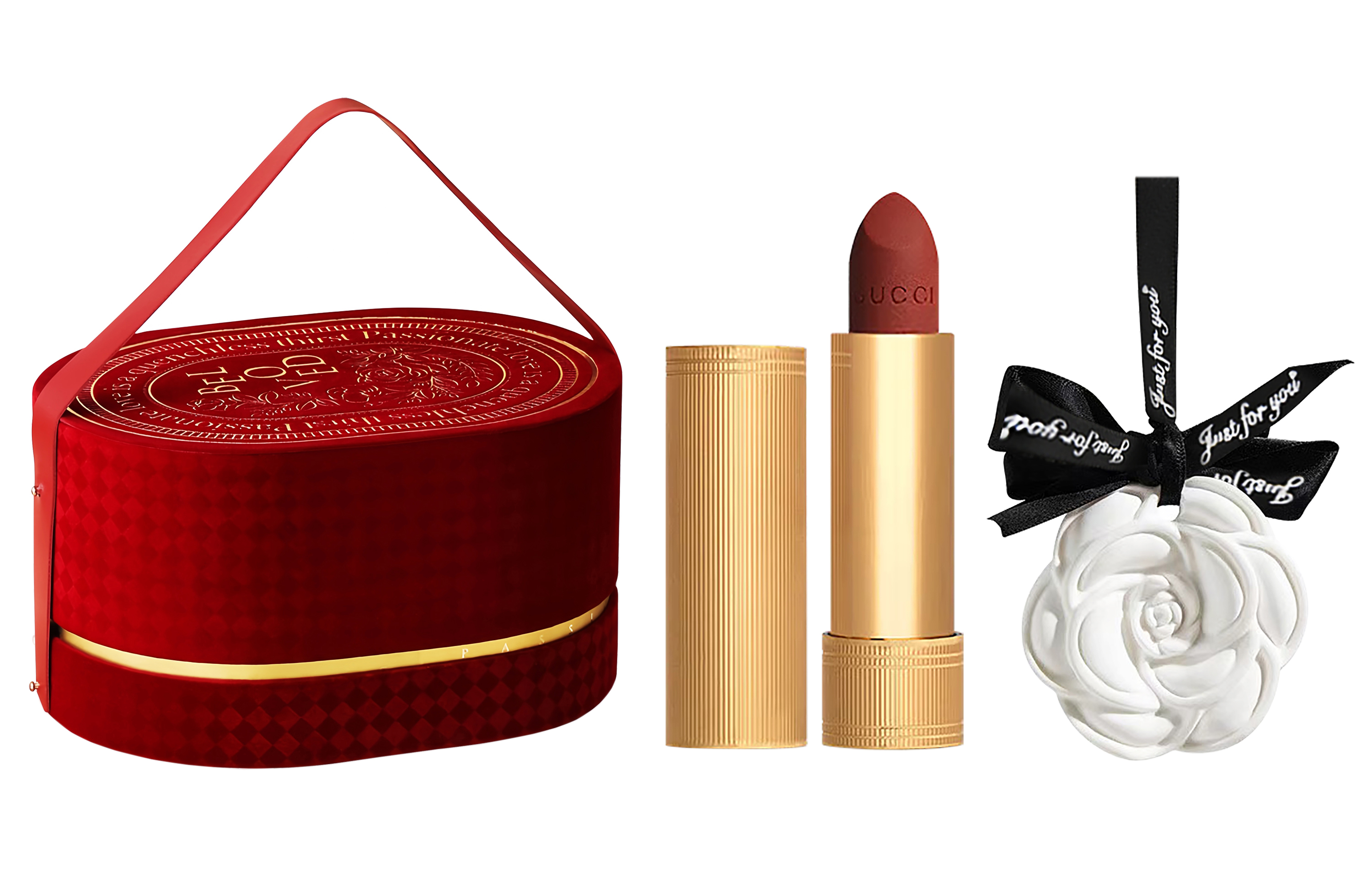 GUCCI Gucci, velvet lipstick contains rose, gift box, waterproof watercolour, makeup primer, floral mountain tea, aromatherapy, oil sheen control, 3.5g