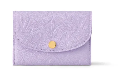 LOUIS VUITTON Cow Leather Wallet Women's Lilac