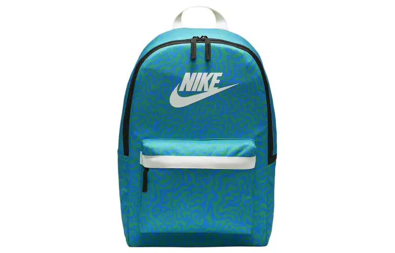 Nike Heritage Fabric Backpack Regular Unisex Clear Transparent Blue & Stadium Green & Coconut Milk
