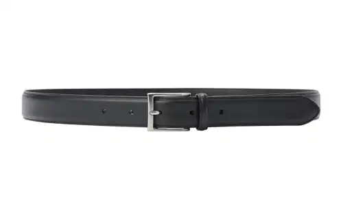 UNIQLO Solid Color Design Pin Buckle Leather Belts Men's Black/Umber Width 3CM