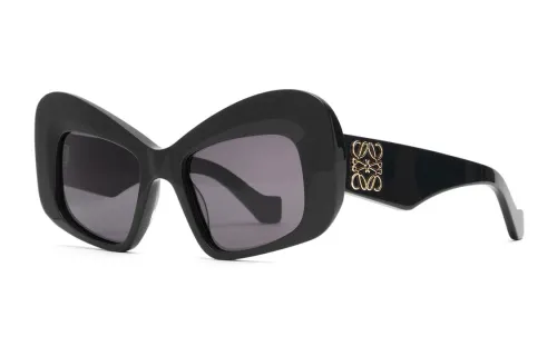 LOEWE Irregular Shape Sunglasses Unisex Black