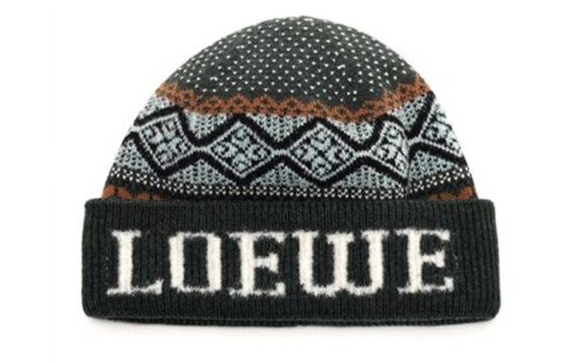Женская шапка LOEWE (зеленая)