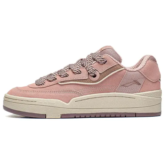 LINING GOS 2000 Skateboard Shoes Women's Low-Top New Mist Rose Pink