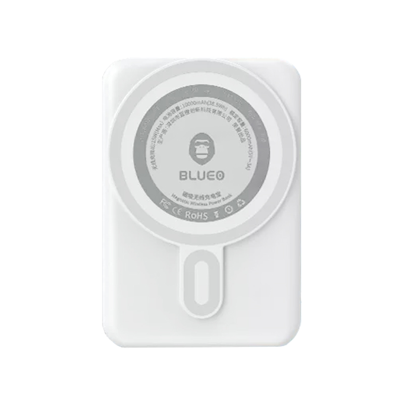 Mr. Blue Monkey BLUEO magnetic wireless power bank 10000mAh 20W22.5W two-way fast charging PD protocol applicable to Apple 17/16/15/Huawei/Xiaomi Android series smart pop-up window temperature control protection personalized appearance P010