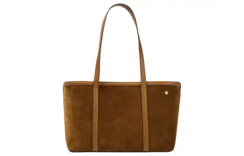Loro Piana Suede Handbag Medium Women's Brown
