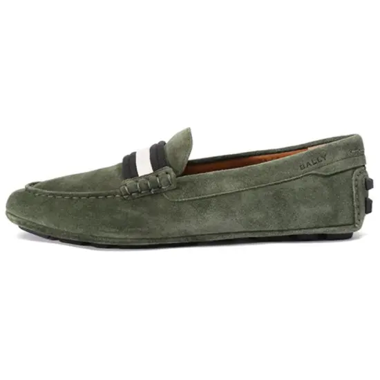 BALLY Gommino Loafers Men Army Green