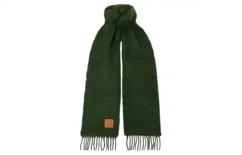 LOEWE Debossed anagram Mohair blend Scarf