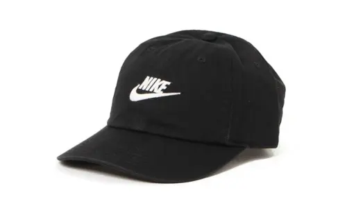 Nike Brand Logo Cotton Baseball Caps Kids' Black