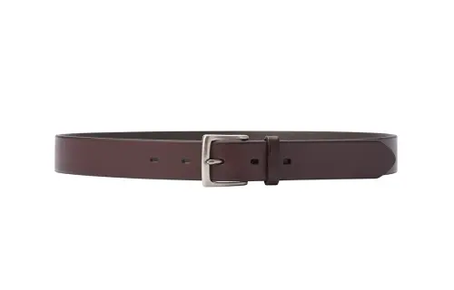 UNIQLO Solid Color Decoration Leather Belts Men's Brown Width 3.5CM