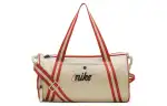 Nike Zip Closure Fabric Shoulder Bag, Crossbody Bag, Handbag, Gym Bag Unisex Ecru