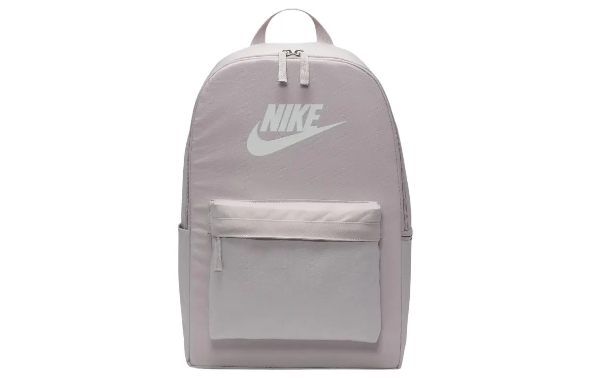 Nike Heritage Polyester Backpack Unisex Platinum Purple & Peak White