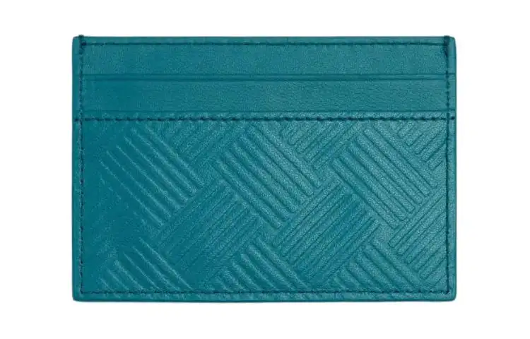 Bottega Veneta Cow Leather Wallet Men's Sparkling Blue