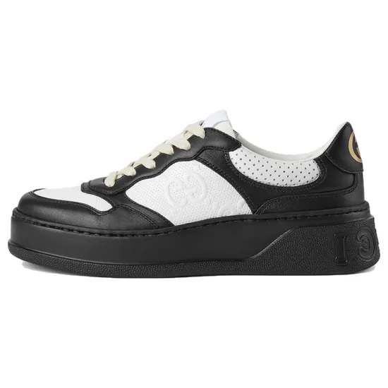 GUCCI GG Embossed Sneaker Black White Women's
