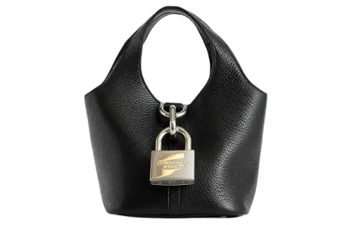 Balenciaga Lock Detailed Crossbody Bag