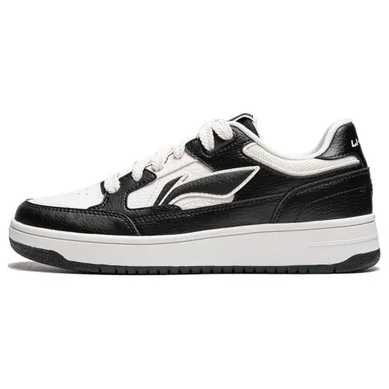 LiNing Tianji Tianji Anti-Slip Wear-Resistant Low-Top Skateboard Shoes Women's White Black