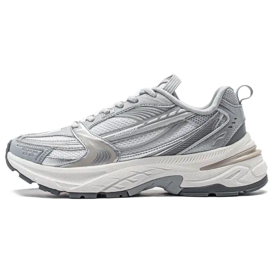 LINING Aurora 2K Casual Shoes Women's Low-Top Silver/Standard White