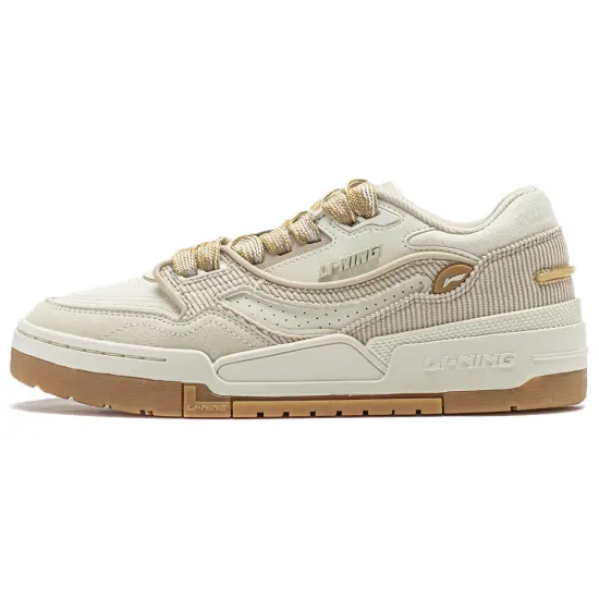 LINING 001 BTC Skateboard Shoes Women's Low-Top Misty Khaki