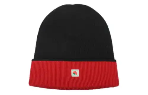 【Previous Season】logo-patch ribbed-knit beanie