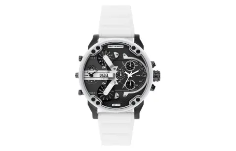 DIESEL Wrist Watches Quartz Movement Silicone Strap Black Dial Men's Watches 30m Water Resistant DZ7478